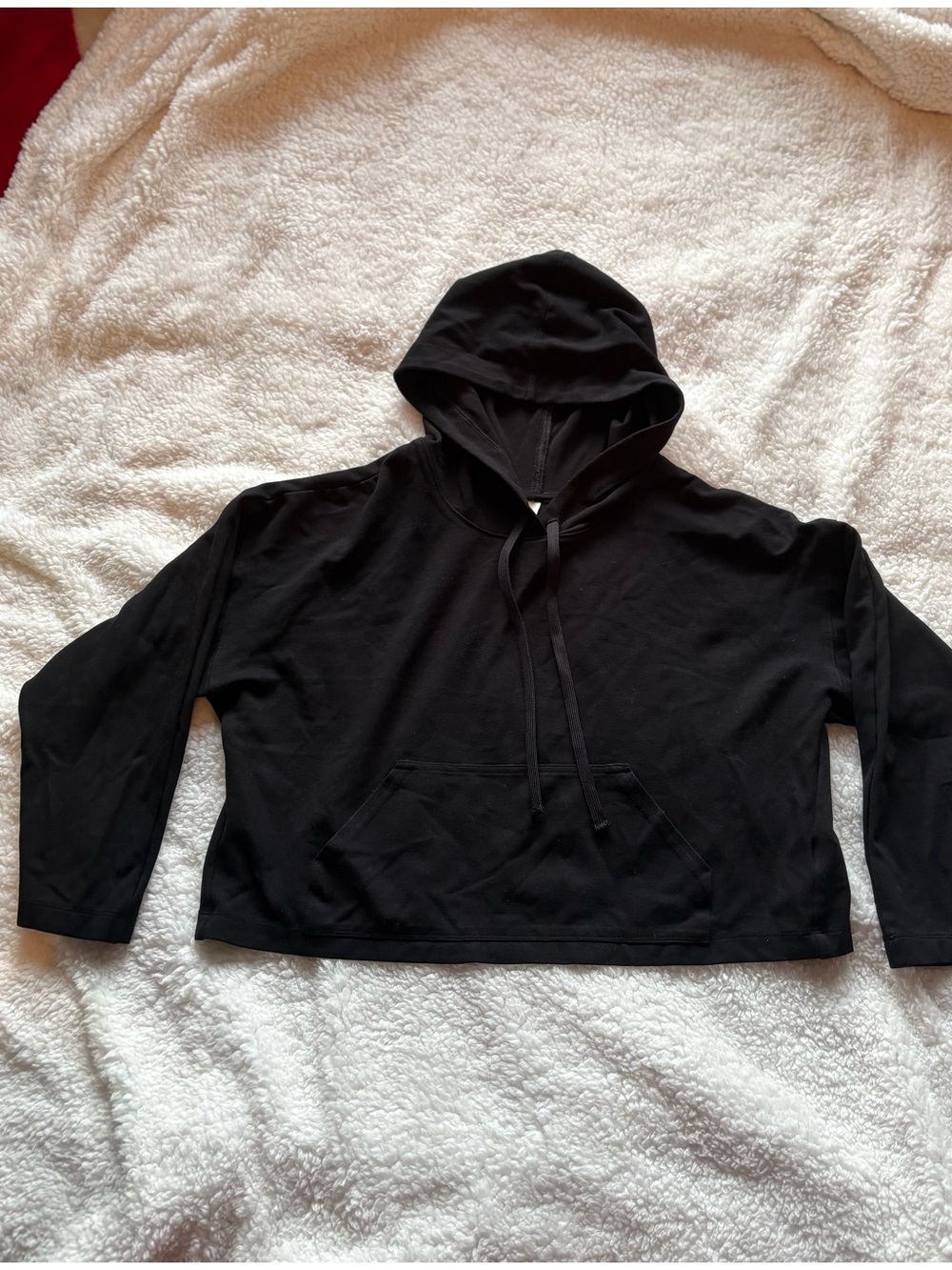 Aritzia The Group Babaton Cropped Black Hoodie XXS